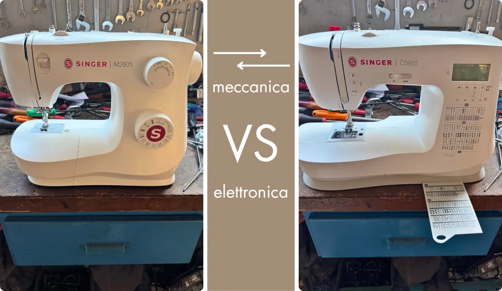 Macchina da cucire: meccanica vs elettronica 