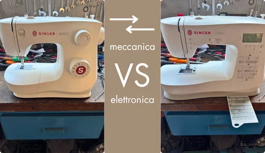 Macchina da cucire: meccanica vs elettronica 